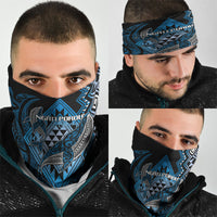 Aotearoa Iwi Ngati Porou Neck Gaiter NZ Maori Humpback Whale Taniko Motifs