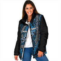 Aotearoa Iwi Ngati Porou Personalised Padded Jacket NZ Maori Humpback Whale Taniko Motifs