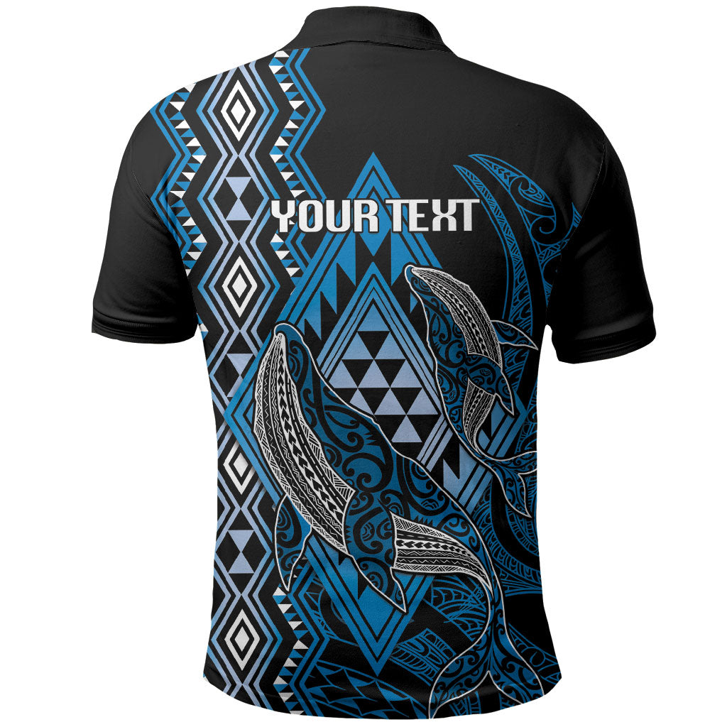 Aotearoa Iwi Ngati Porou Personalised Polo Shirt NZ Maori Humpback Whale Taniko Motifs