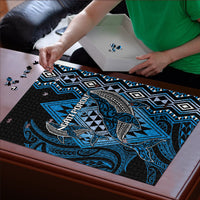 Aotearoa Iwi Ngati Porou Puzzle NZ Maori Humpback Whale Taniko Motifs