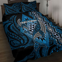 Aotearoa Iwi Ngati Porou Quilt Bed Set NZ Maori Humpback Whale Taniko Motifs