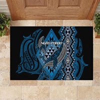 Aotearoa Iwi Ngati Porou Rubber Doormat NZ Maori Humpback Whale Taniko Motifs