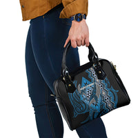 Aotearoa Iwi Ngati Porou Shoulder Handbag NZ Maori Humpback Whale Taniko Motifs