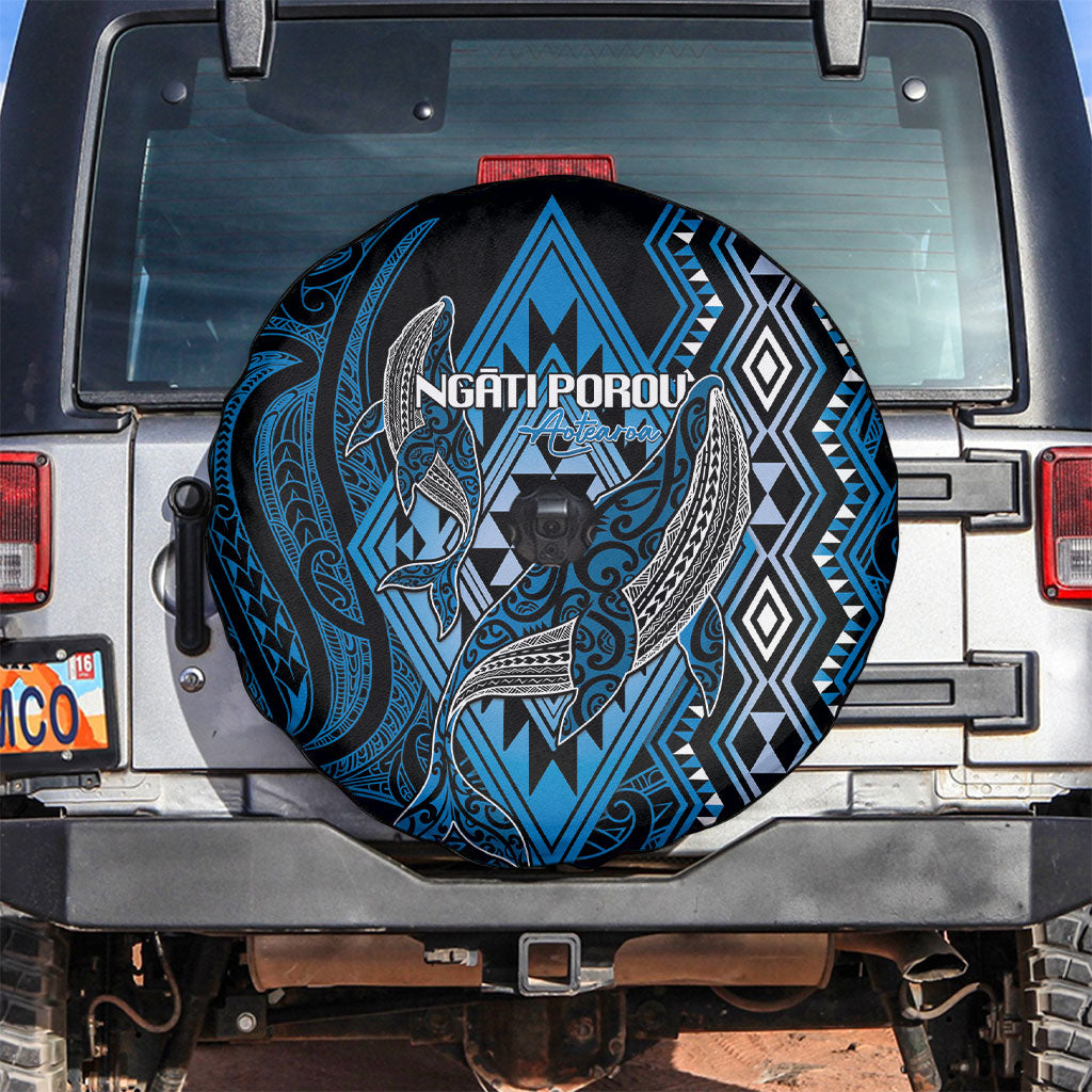 Aotearoa Iwi Ngati Porou Spare Tire Cover NZ Maori Humpback Whale Taniko Motifs