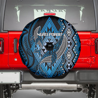 Aotearoa Iwi Ngati Porou Spare Tire Cover NZ Maori Humpback Whale Taniko Motifs