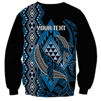 Aotearoa Iwi Ngati Porou Personalised Sweatshirt NZ Maori Humpback Whale Taniko Motifs