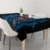 Aotearoa Iwi Ngati Porou Tablecloth NZ Maori Humpback Whale Taniko Motifs