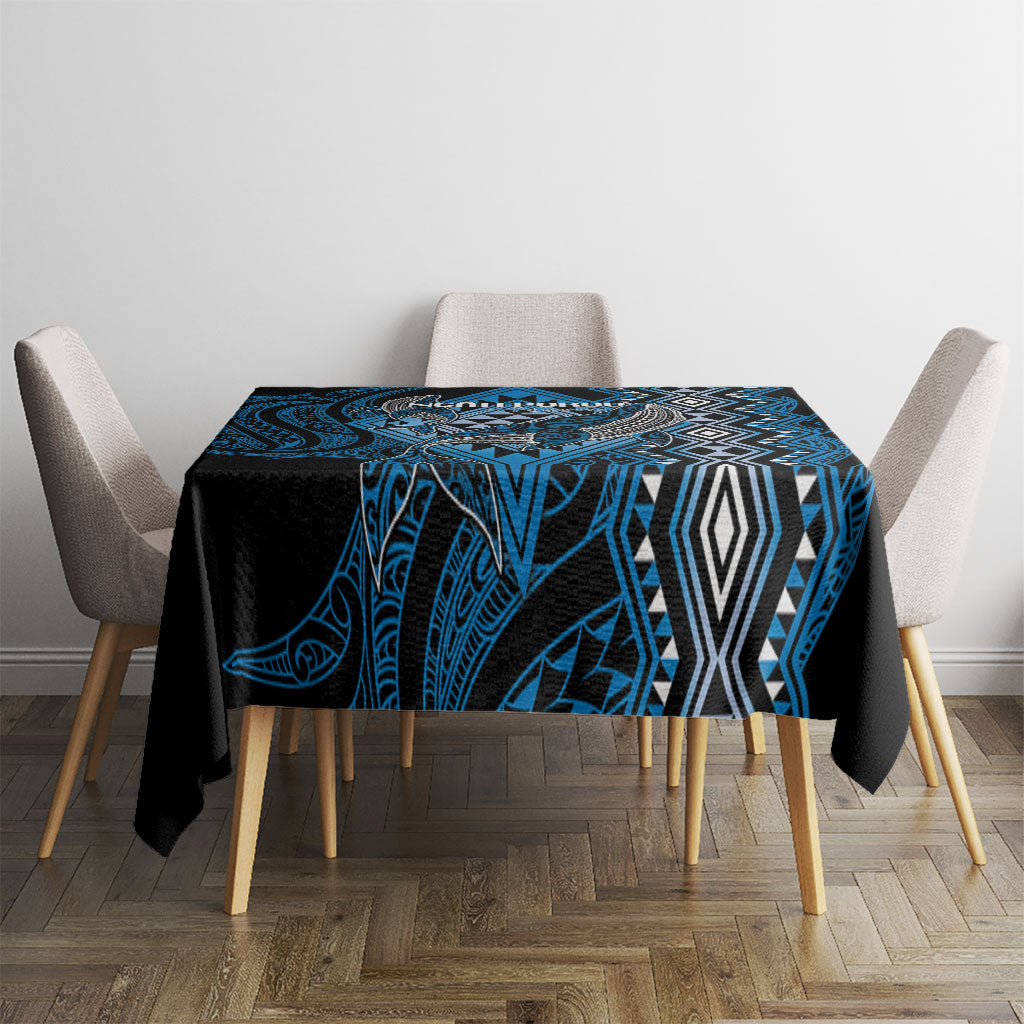 Aotearoa Iwi Ngati Porou Tablecloth NZ Maori Humpback Whale Taniko Motifs