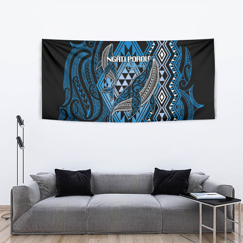 Aotearoa Iwi Ngati Porou Tapestry NZ Maori Humpback Whale Taniko Motifs