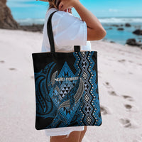 Aotearoa Iwi Ngati Porou Tote Bag NZ Maori Humpback Whale Taniko Motifs