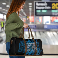 Aotearoa Iwi Ngati Porou Travel Bag NZ Maori Humpback Whale Taniko Motifs