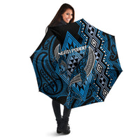 Aotearoa Iwi Ngati Porou Umbrella NZ Maori Humpback Whale Taniko Motifs