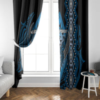 Aotearoa Iwi Ngati Porou Window Curtain NZ Maori Humpback Whale Taniko Motifs