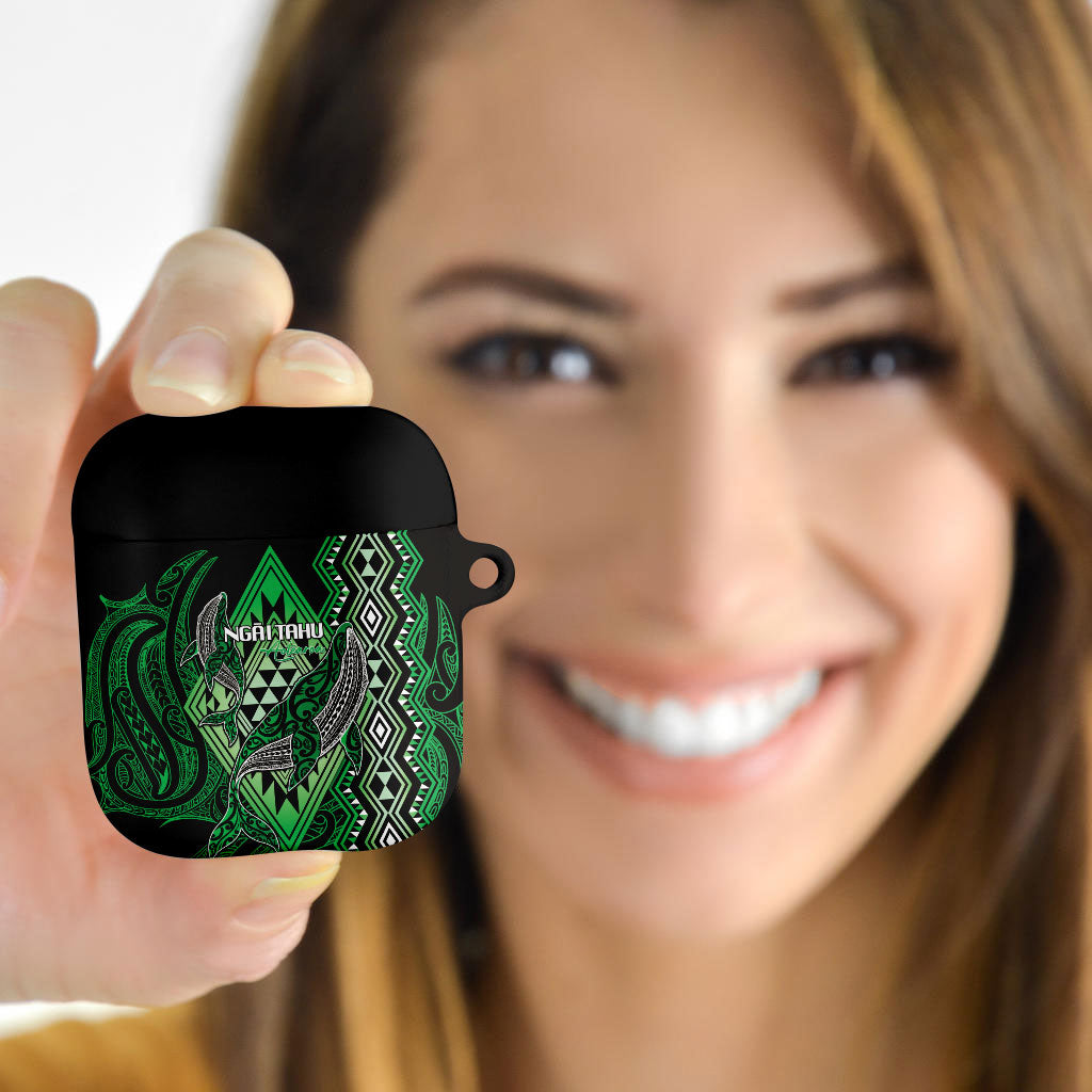 Aotearoa Iwi Ngai Tahu AirPods Case NZ Maori Humpback Whale Taniko Motifs