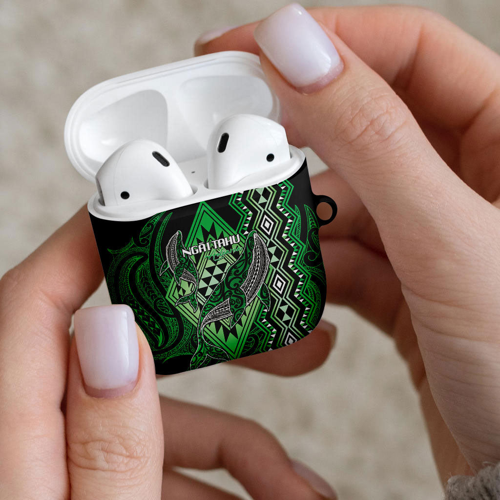 Aotearoa Iwi Ngai Tahu AirPods Case NZ Maori Humpback Whale Taniko Motifs