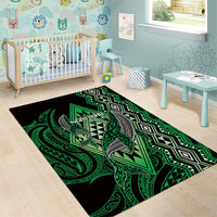 Aotearoa Iwi Ngai Tahu Area Rug NZ Maori Humpback Whale Taniko Motifs