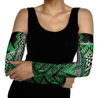 Aotearoa Iwi Ngai Tahu Personalised Arm Sleeves NZ Maori Humpback Whale Taniko Motifs