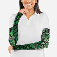 Aotearoa Iwi Ngai Tahu Personalised Arm Sleeves NZ Maori Humpback Whale Taniko Motifs