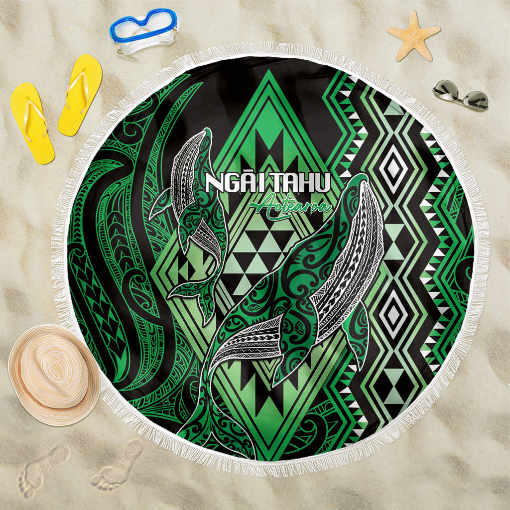 Aotearoa Iwi Ngai Tahu Beach Blanket NZ Maori Humpback Whale Taniko Motifs