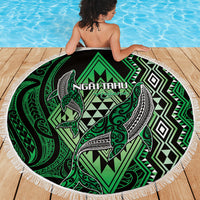 Aotearoa Iwi Ngai Tahu Beach Blanket NZ Maori Humpback Whale Taniko Motifs