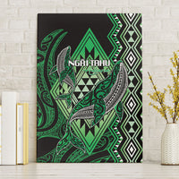 Aotearoa Iwi Ngai Tahu Canvas Wall Art NZ Maori Humpback Whale Taniko Motifs