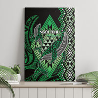 Aotearoa Iwi Ngai Tahu Canvas Wall Art NZ Maori Humpback Whale Taniko Motifs