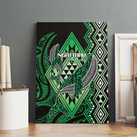 Aotearoa Iwi Ngai Tahu Canvas Wall Art NZ Maori Humpback Whale Taniko Motifs