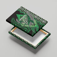 Aotearoa Iwi Ngai Tahu Canvas Wall Art NZ Maori Humpback Whale Taniko Motifs