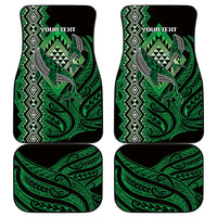 Aotearoa Iwi Ngai Tahu Personalised Car Mats NZ Maori Humpback Whale Taniko Motifs
