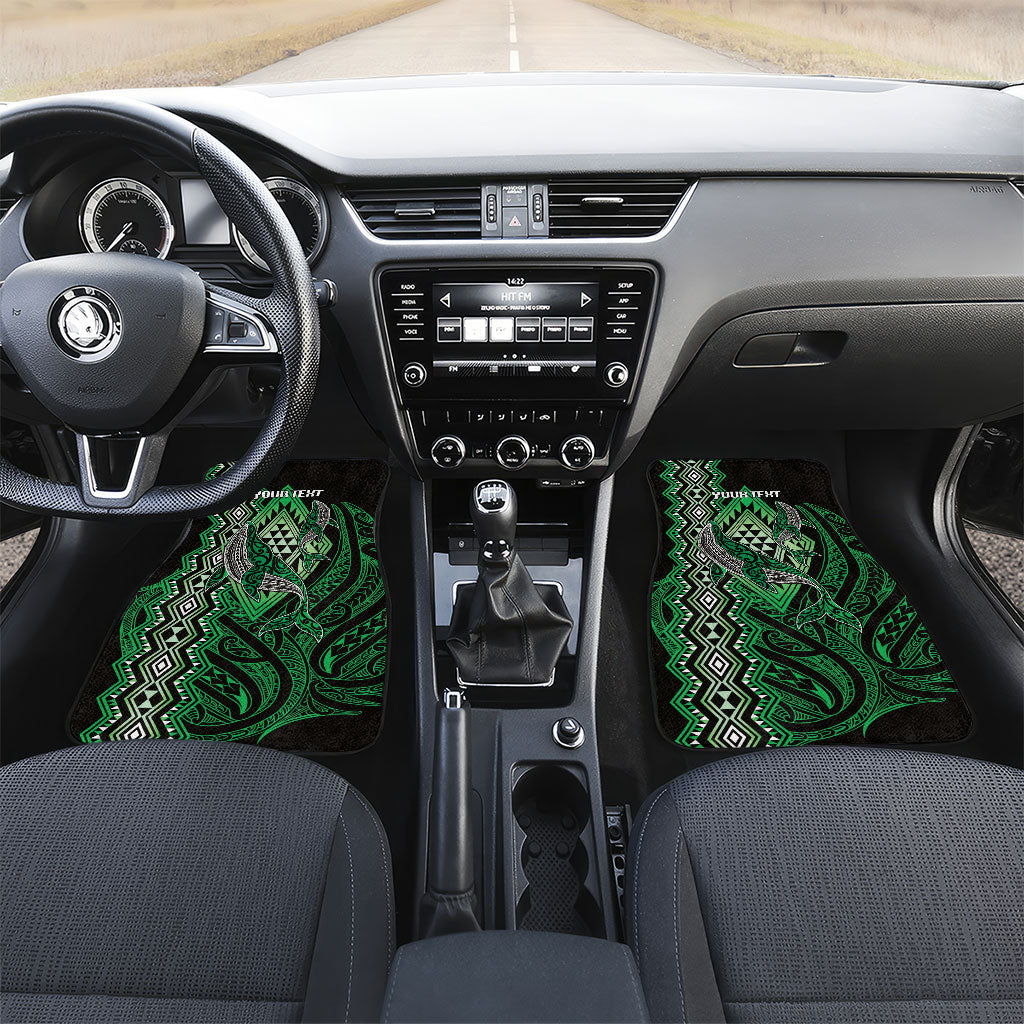 Aotearoa Iwi Ngai Tahu Personalised Car Mats NZ Maori Humpback Whale Taniko Motifs