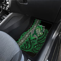 Aotearoa Iwi Ngai Tahu Personalised Car Mats NZ Maori Humpback Whale Taniko Motifs