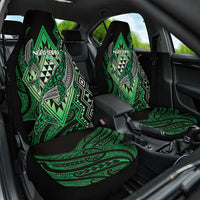Aotearoa Iwi Ngai Tahu Car Seat Cover NZ Maori Humpback Whale Taniko Motifs