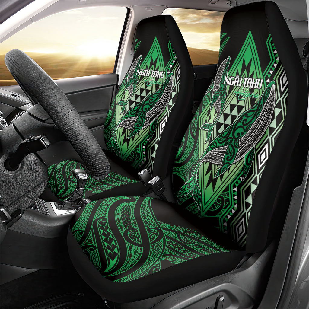 Aotearoa Iwi Ngai Tahu Car Seat Cover NZ Maori Humpback Whale Taniko Motifs