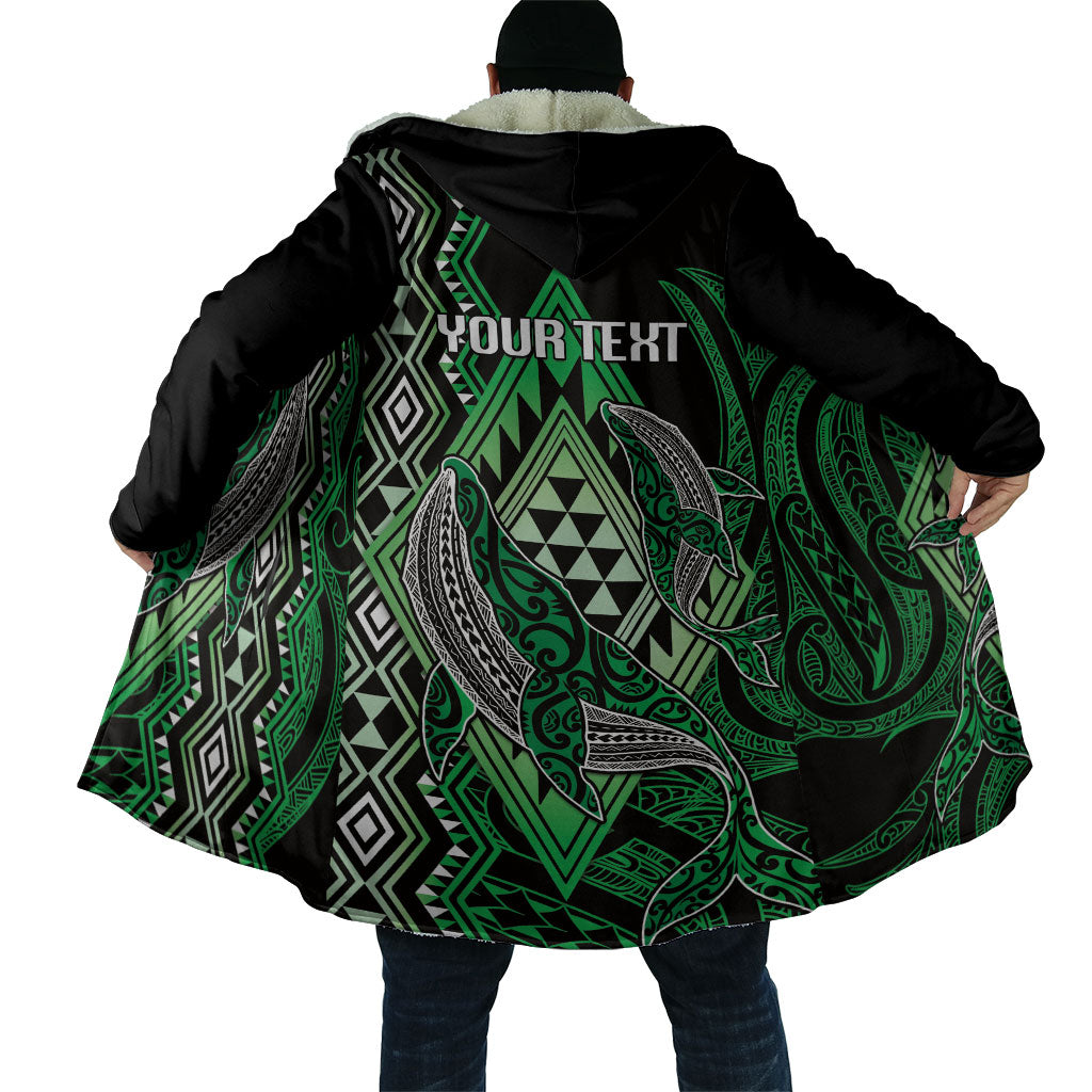 Aotearoa Iwi Ngai Tahu Personalised Cloak NZ Maori Humpback Whale Taniko Motifs