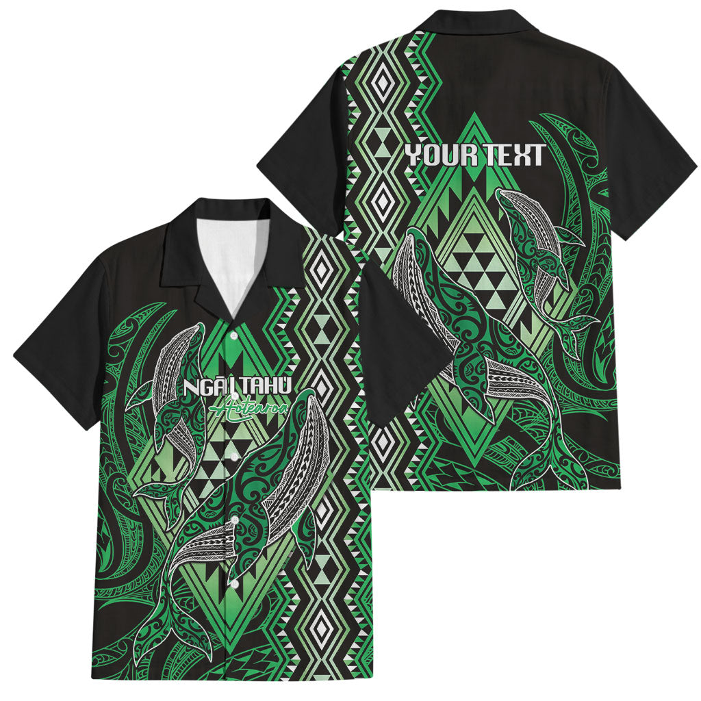 Aotearoa Iwi Ngai Tahu Personalised Family Matching Tank Maxi Dress and Hawaiian Shirt NZ Maori Humpback Whale Taniko Motifs