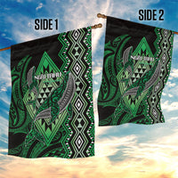 Aotearoa Iwi Ngai Tahu Garden Flag NZ Maori Humpback Whale Taniko Motifs