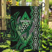 Aotearoa Iwi Ngai Tahu Garden Flag NZ Maori Humpback Whale Taniko Motifs