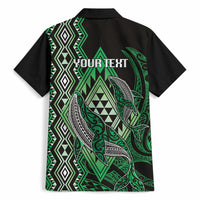 Aotearoa Iwi Ngai Tahu Personalised Hawaiian Shirt NZ Maori Humpback Whale Taniko Motifs