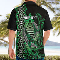 Aotearoa Iwi Ngai Tahu Personalised Hawaiian Shirt NZ Maori Humpback Whale Taniko Motifs