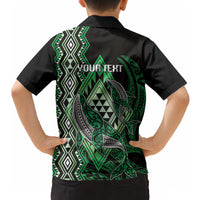 Aotearoa Iwi Ngai Tahu Personalised Hawaiian Shirt NZ Maori Humpback Whale Taniko Motifs