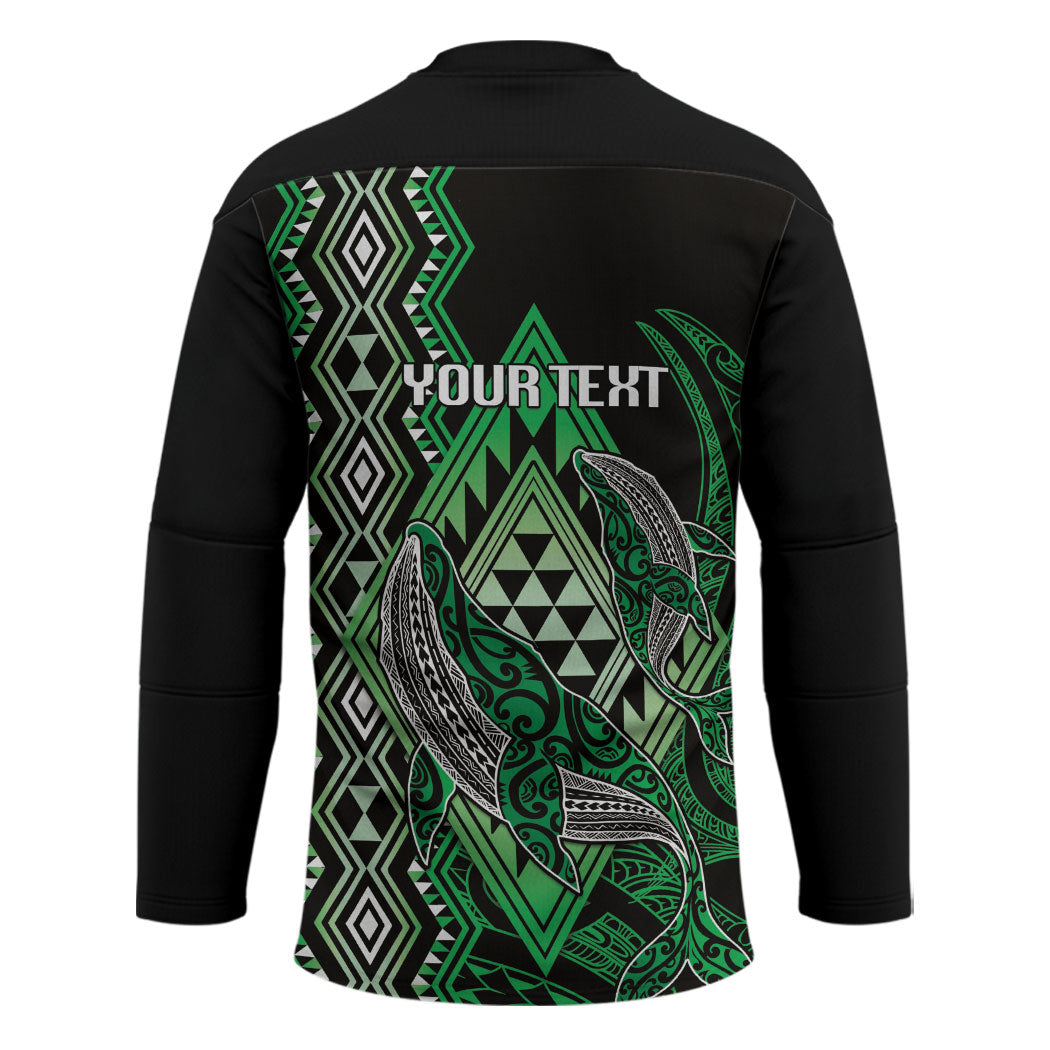 Aotearoa Iwi Ngai Tahu Personalised Hockey Jersey NZ Maori Humpback Whale Taniko Motifs