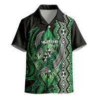 Aotearoa Iwi Ngai Tahu Personalised Kid Hawaiian Shirt NZ Maori Humpback Whale Taniko Motifs