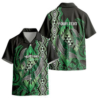 Aotearoa Iwi Ngai Tahu Personalised Kid Hawaiian Shirt NZ Maori Humpback Whale Taniko Motifs