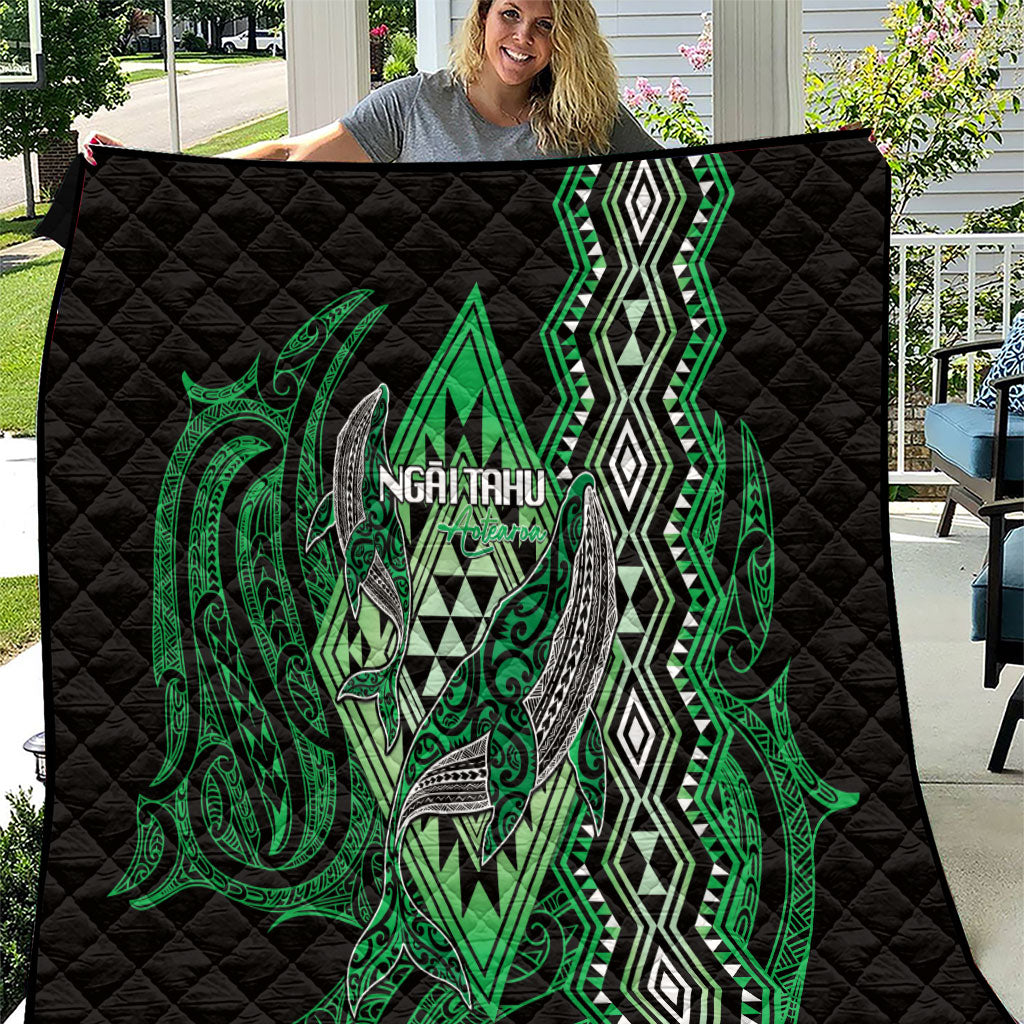 Aotearoa Iwi Ngai Tahu Quilt NZ Maori Humpback Whale Taniko Motifs