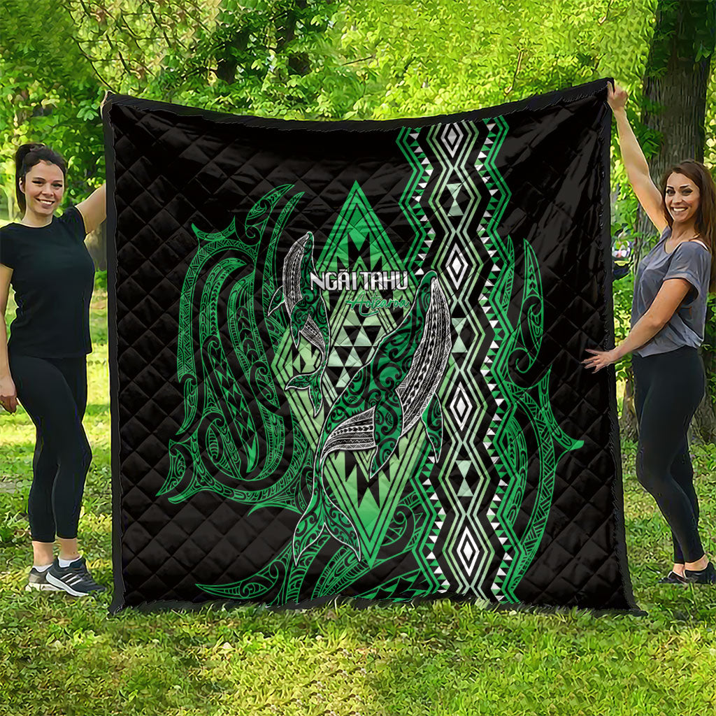 Aotearoa Iwi Ngai Tahu Quilt NZ Maori Humpback Whale Taniko Motifs