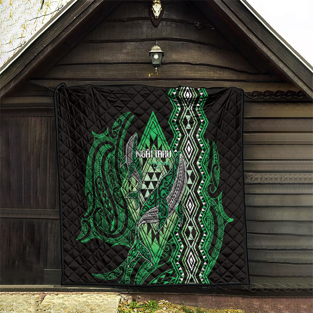 Aotearoa Iwi Ngai Tahu Quilt NZ Maori Humpback Whale Taniko Motifs