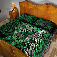 Aotearoa Iwi Ngai Tahu Quilt Bed Set NZ Maori Humpback Whale Taniko Motifs