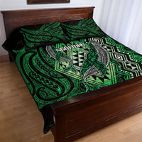 Aotearoa Iwi Ngai Tahu Quilt Bed Set NZ Maori Humpback Whale Taniko Motifs