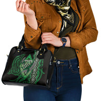 Aotearoa Iwi Ngai Tahu Shoulder Handbag NZ Maori Humpback Whale Taniko Motifs
