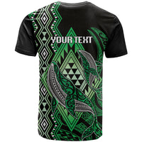 Aotearoa Iwi Ngai Tahu Personalised T Shirt NZ Maori Humpback Whale Taniko Motifs